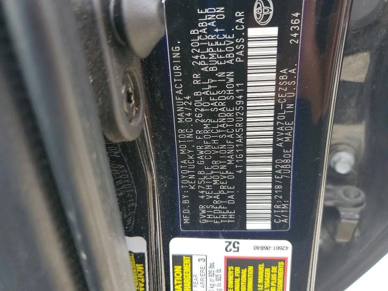 2024 TOYOTA CAMRY SE 12