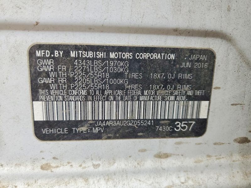 2016 MITSUBISHI OUTLANDER SPORT ES ES 13