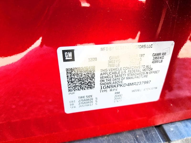 2021 CHEVROLET TAHOE K1500 Z71 13