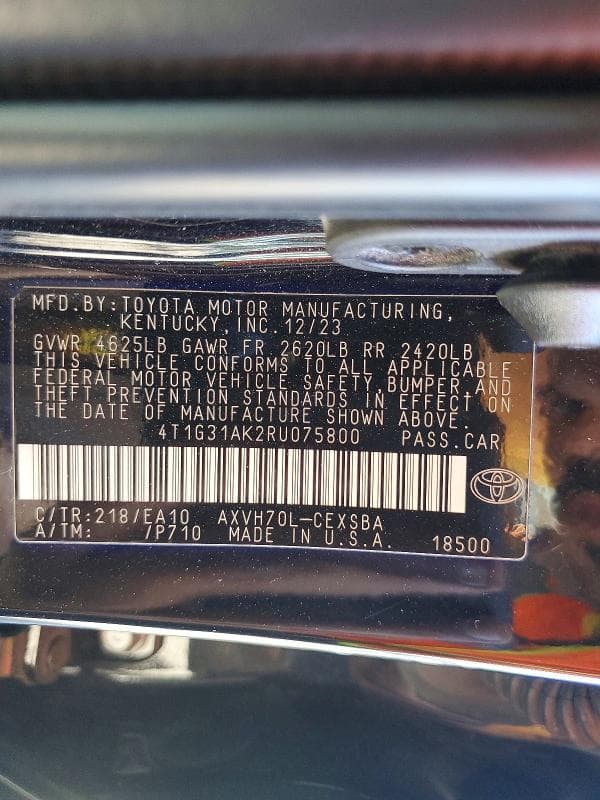 2024 TOYOTA CAMRY HYBRID SE 13