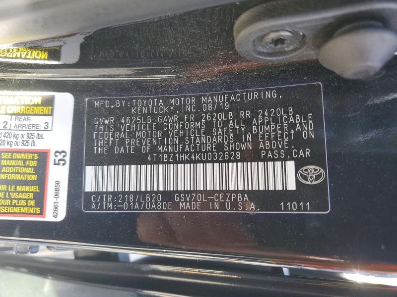 2019 TOYOTA CAMRY XSE V6 XSE V6 13
