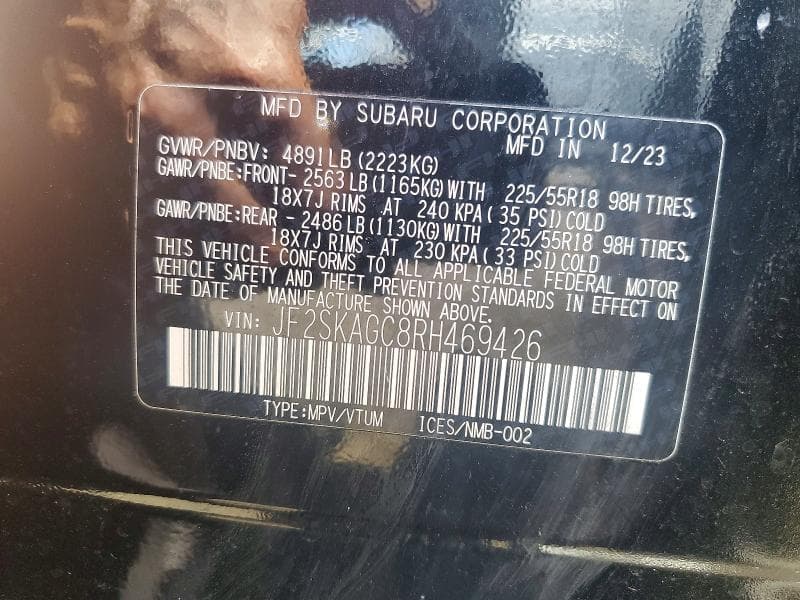 2024 SUBARU FORESTER SPORT 13