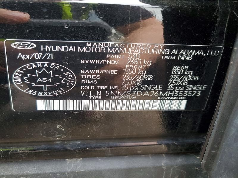 2021 HYUNDAI SANTA FE SEL 13