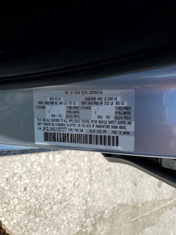 2018 MAZDA 6 GRAND TOURING RESERVE GRAND TOURING RESERVE 13