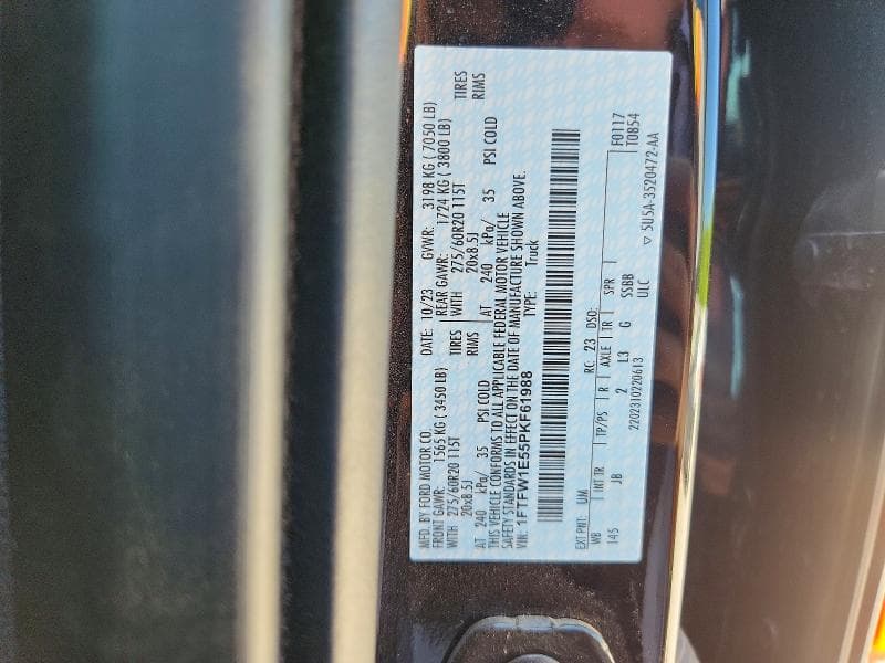 2023 FORD F150 SUPERCREW SUPERCREW 12
