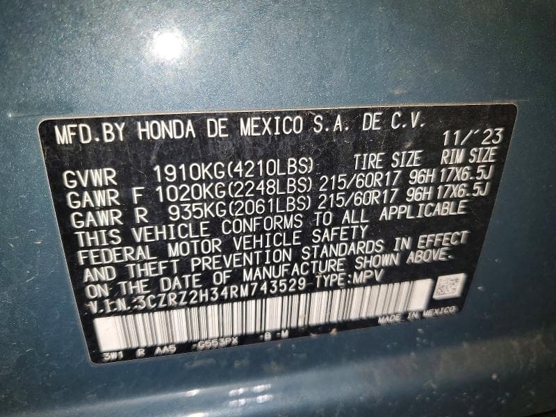 2024 HONDA HR-V LX LX 13
