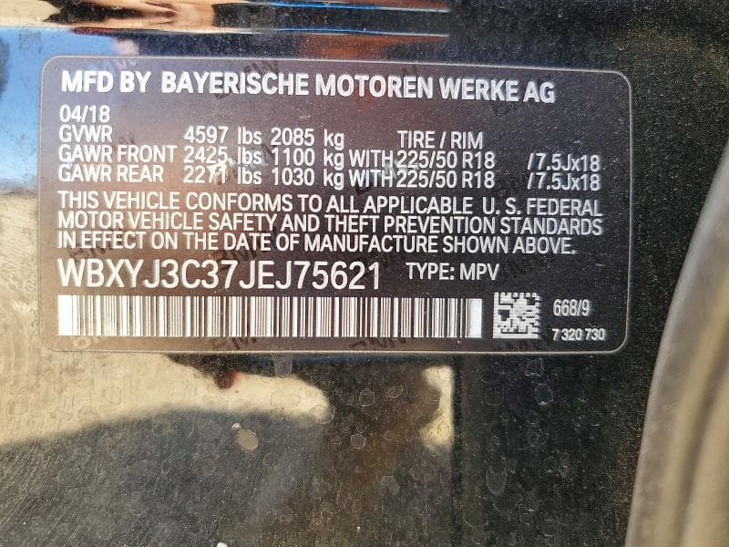 2018 BMW X2 SDRIVE28I 12