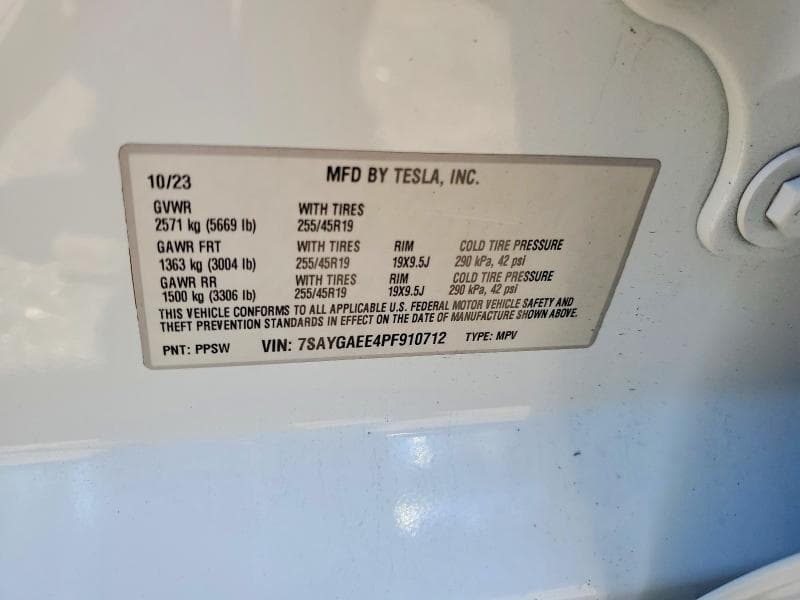2023 TESLA MODEL Y 12