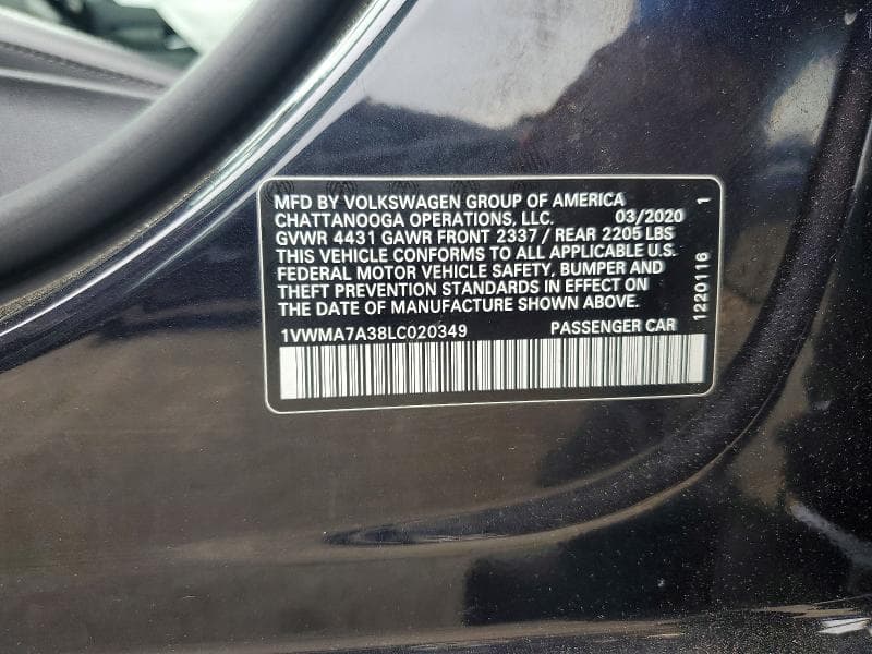2020 VOLKSWAGEN PASSAT R-LINE 13