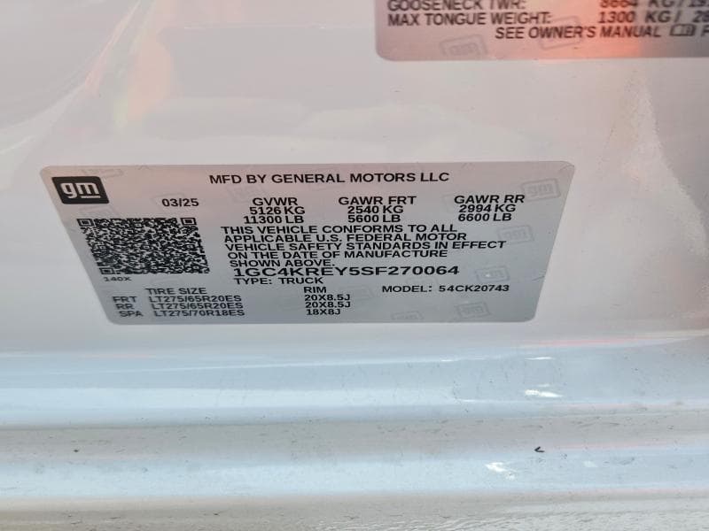 2025 CHEVROLET SILVERADO K2500 HIGH COUNTRY K2500 HIGH COUNTRY 13