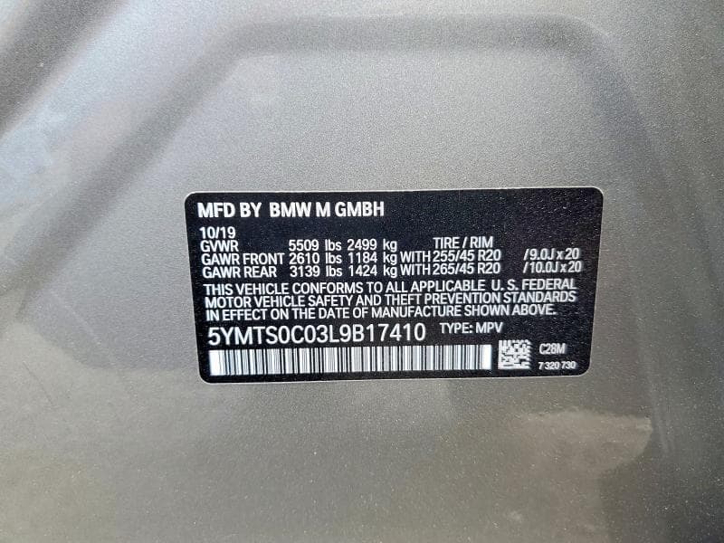 2020 BMW X3 M COMPETITION 13