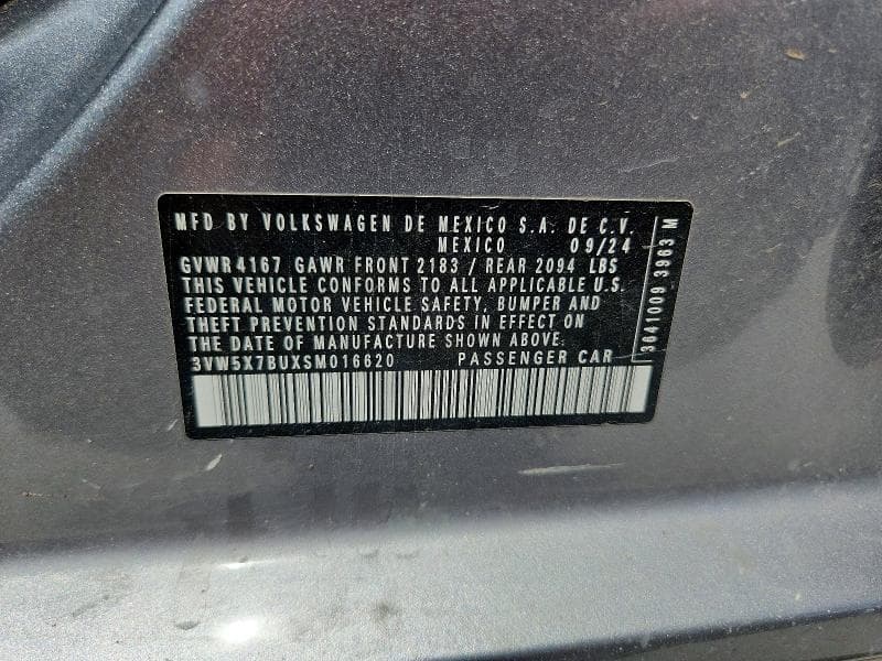 2025 VOLKSWAGEN JETTA S 13