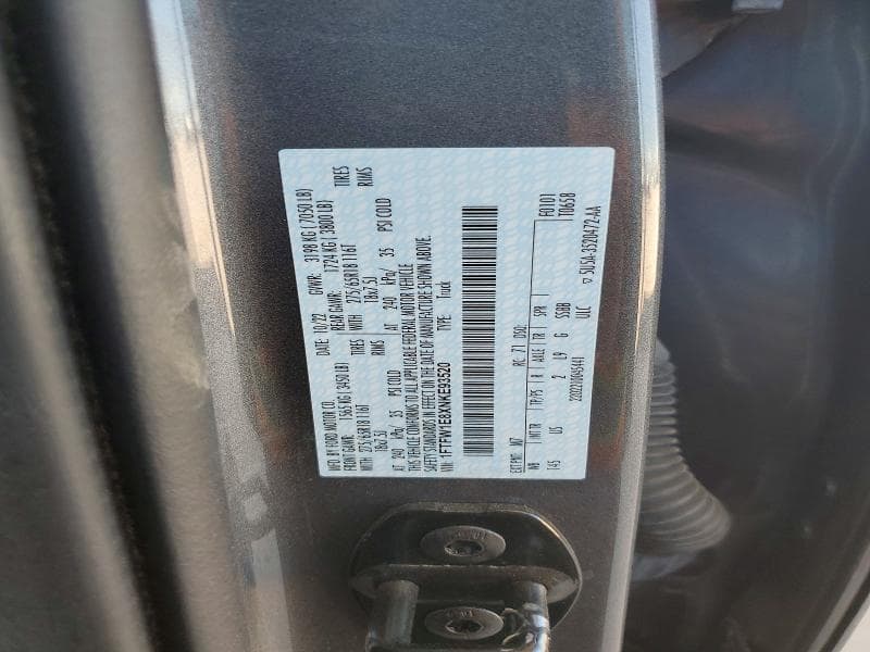 2022 FORD F150 SUPERCREW 12