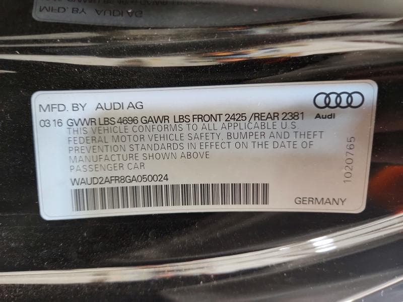 2016 AUDI A5 PREMIUM PLUS S-LINE 13