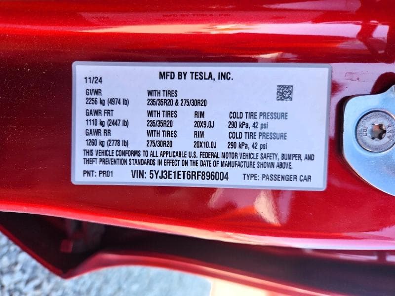 2024 TESLA MODEL 3 12