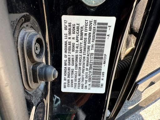 2017 HONDA CIVIC EXL EXL 10