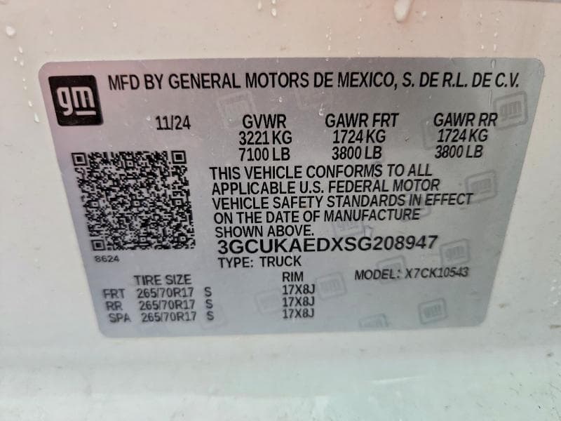 2025 CHEVROLET SILVERADO K1500 K1500 12