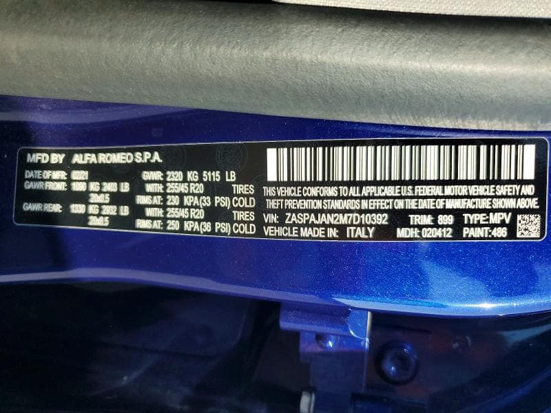2021 ALFA ROMEO STELVIO SPORT 14