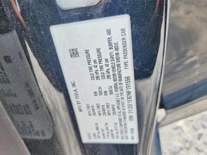 2022 TESLA MODEL 3 12
