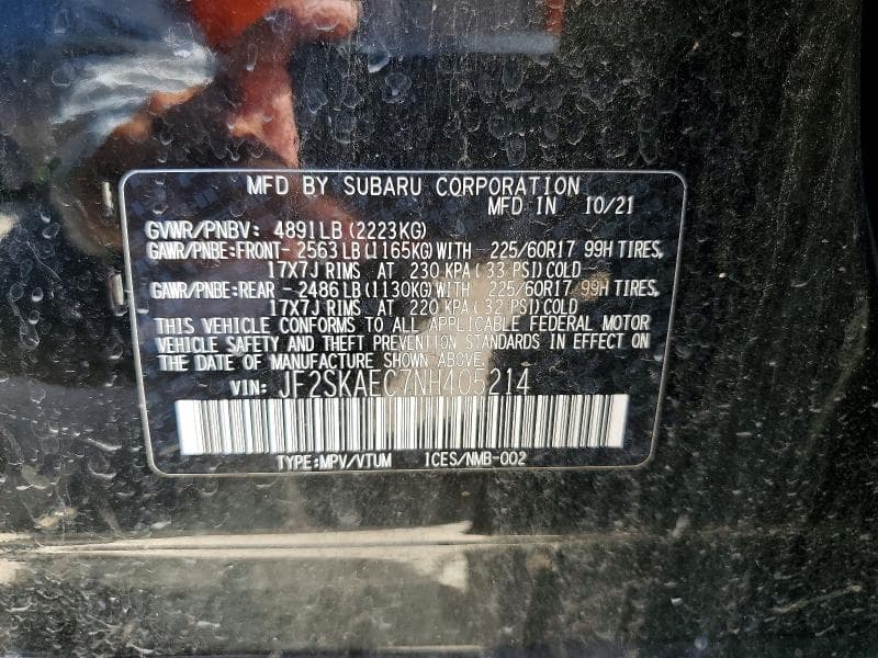 2022 SUBARU FORESTER PREMIUM 12