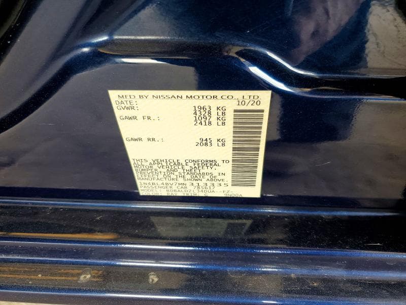 2021 NISSAN ALTIMA S 12