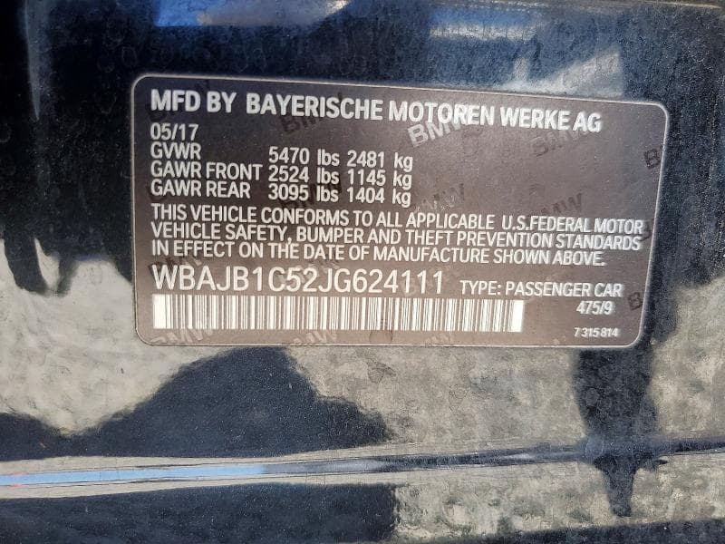 2018 BMW 530XE 12