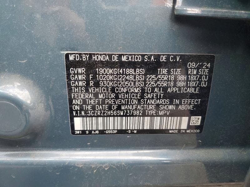 2025 HONDA HR-V SPORT 13