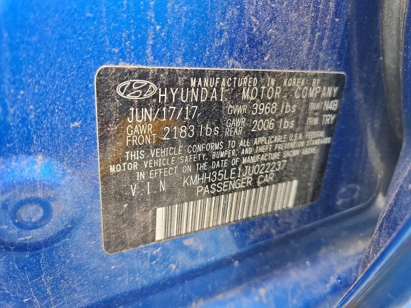 2018 HYUNDAI ELANTRA GT BASE BASE 13