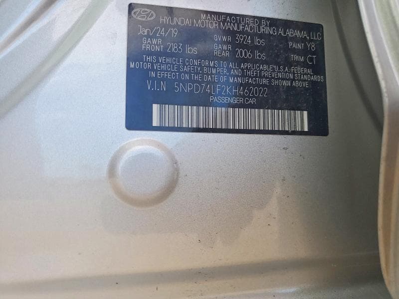2019 HYUNDAI ELANTRA SE 13