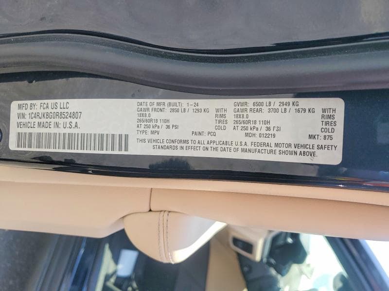 2024 JEEP GRAND CHEROKEE L LIMITED 13