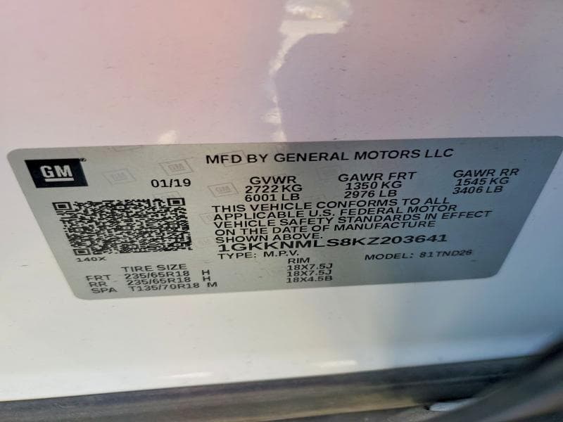 2019 GMC ACADIA SLT-1 13