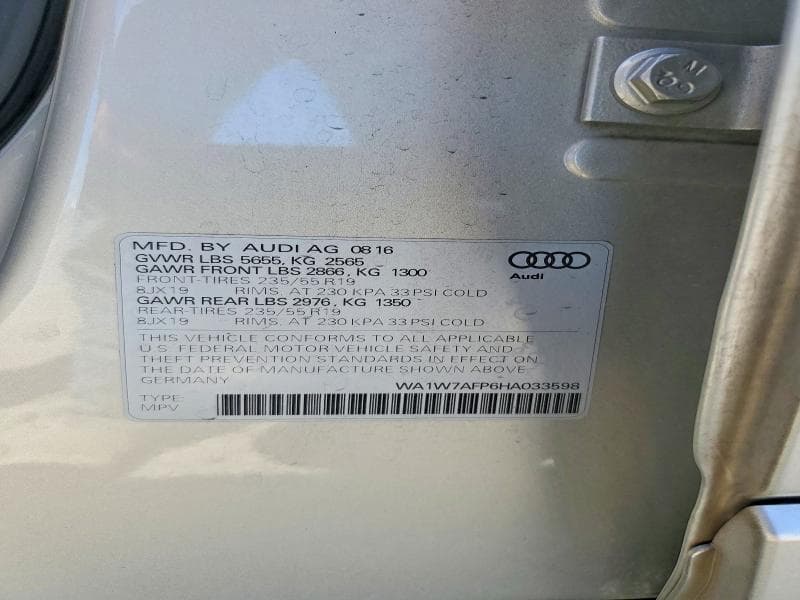 2017 AUDI Q5 PRESTIGE S-LINE 13
