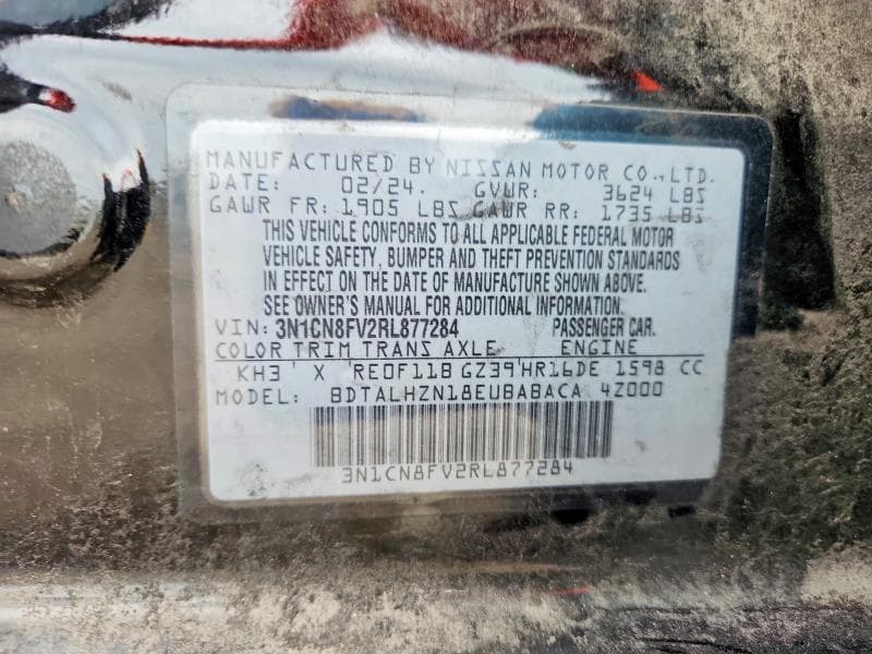 2024 NISSAN VERSA SR 12
