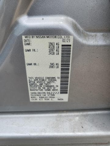 2023 NISSAN ALTIMA S 12