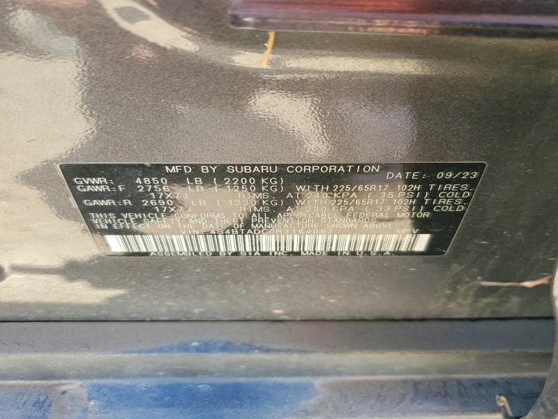 2024 SUBARU OUTBACK PREMIUM 13