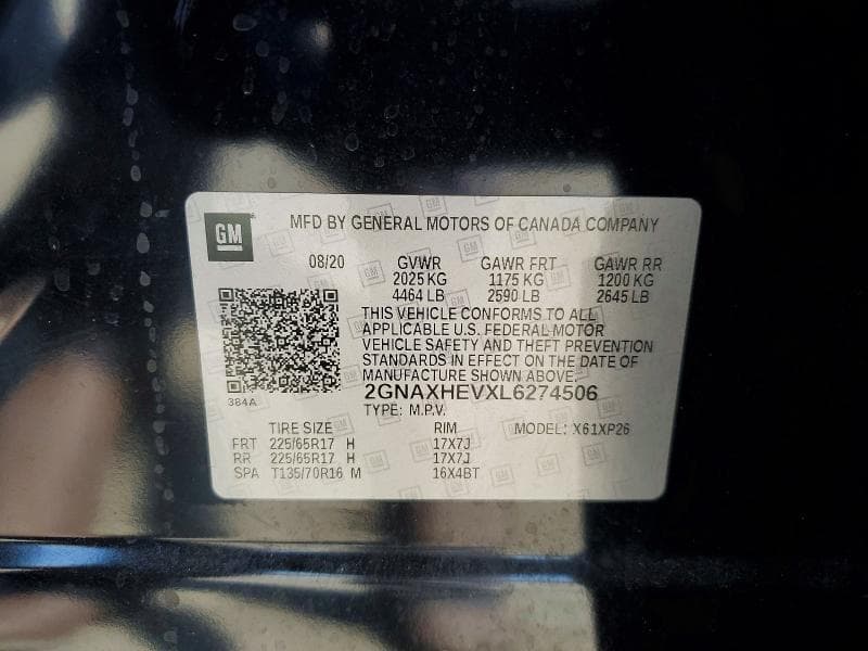2020 CHEVROLET EQUINOX LS 14