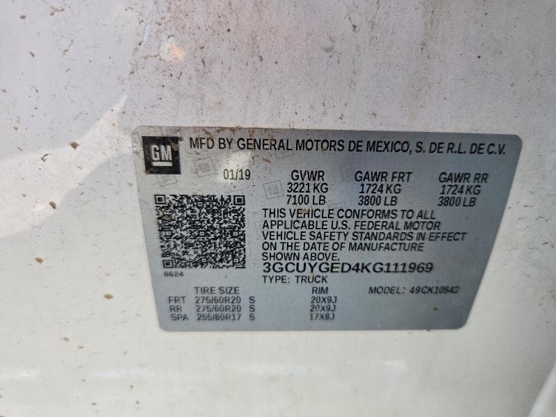 2019 CHEVROLET SILVERADO K1500 LTZ K1500 LTZ 12