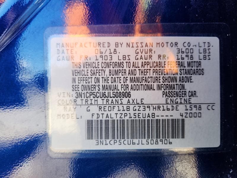 2018 NISSAN KICKS SR 13