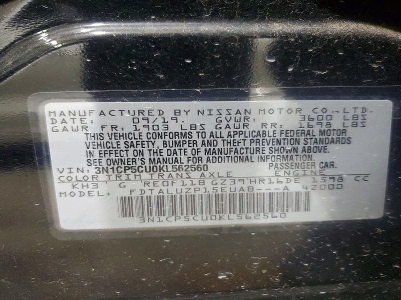 2019 NISSAN KICKS SR 14