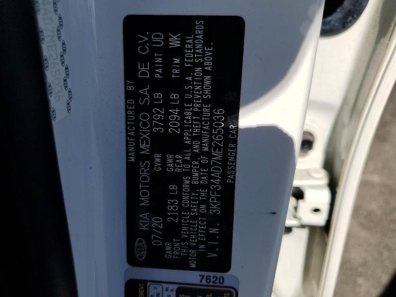 2021 KIA FORTE GT LINE 12