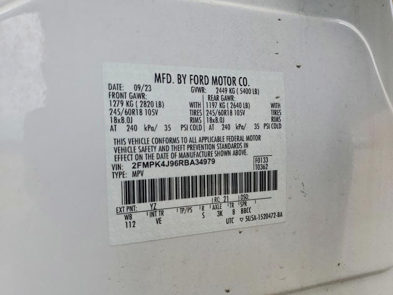 2024 FORD EDGE SEL 12