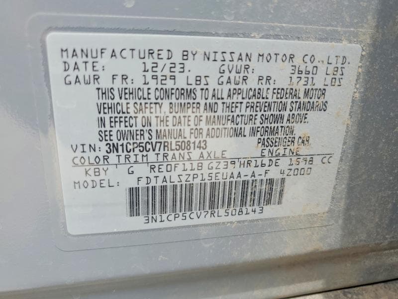 2024 NISSAN KICKS SV 12