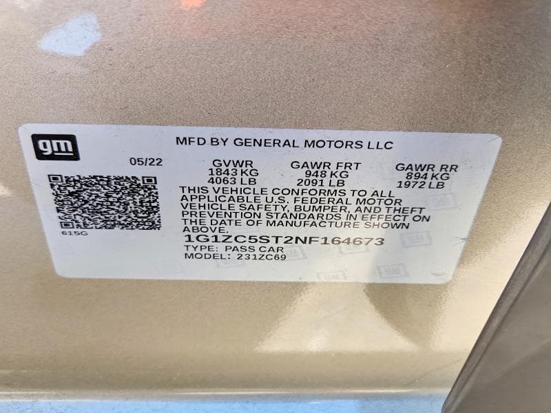 2022 CHEVROLET MALIBU LS 13