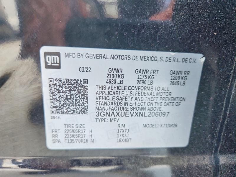 2022 CHEVROLET EQUINOX LT 13
