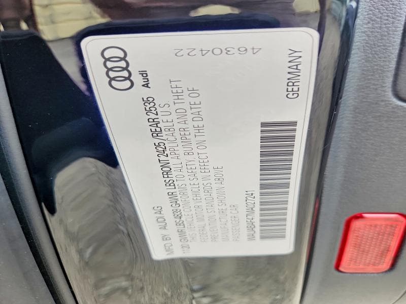 2021 AUDI A4 PREMIUM 40 12