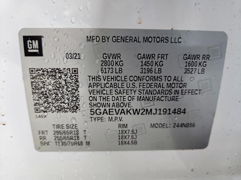 2021 BUICK ENCLAVE ESSENCE 14