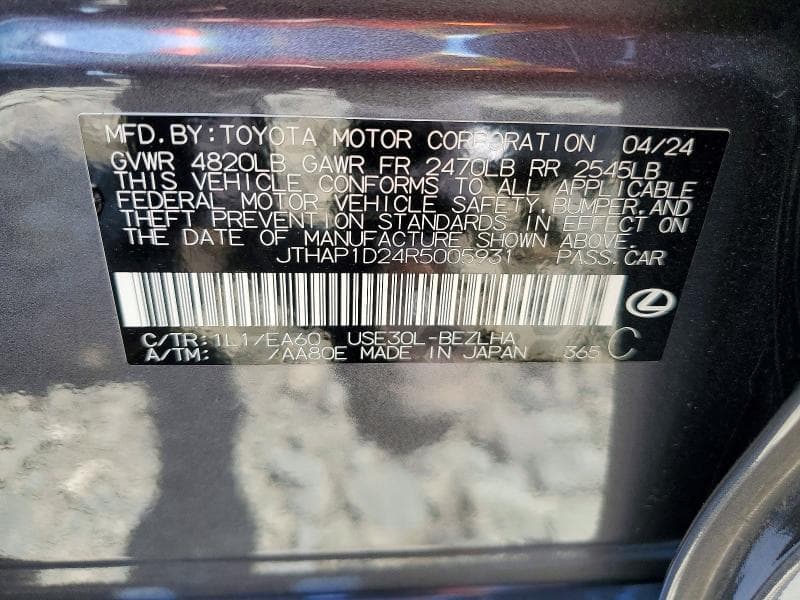 2024 LEXUS IS 500 F SPORT PERFORMANCE PREMIUM 13