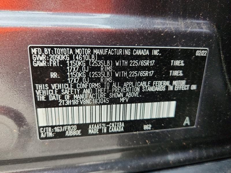 2022 TOYOTA RAV4 LE LE 13