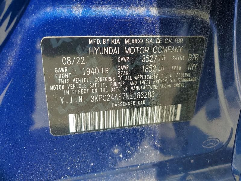 2022 HYUNDAI ACCENT SE 13