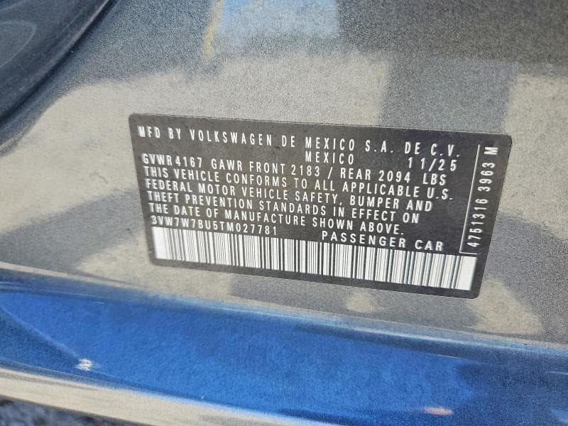 2026 VOLKSWAGEN JETTA SE 12